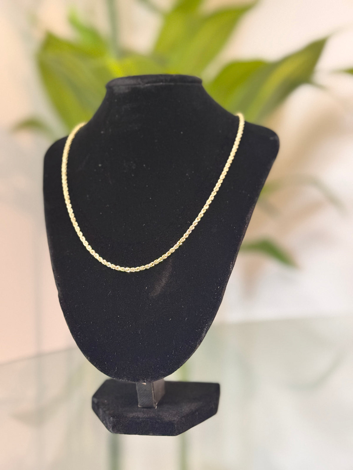 Rope chain size 22 14k gold